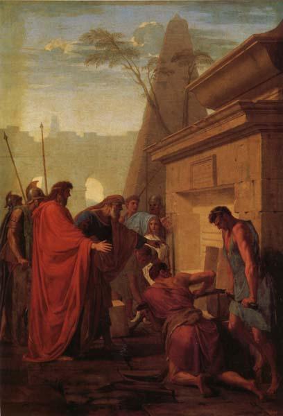 Eustache Le Sueur King Darius Visiting the Tomh of His Father Hystaspes oil painting picture